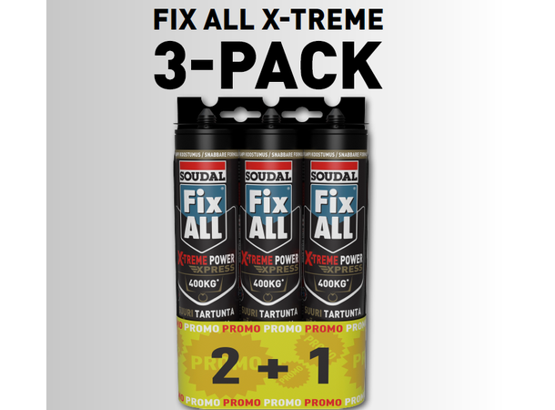 Soudal Fix All X-Treme 3-Pack 400Kg/M2 