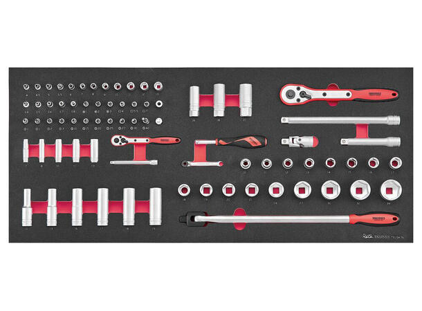 Tengtools TKW37R525FC – 525-dels PRO35™ Verktøysett – Rød Tralle