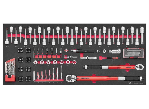 Tengtools TKW37R525FC – 525-dels PRO35™ Verktøysett – Rød Tralle