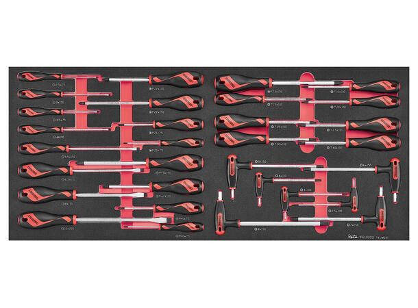 Tengtools TKW37R525FC – 525-dels PRO35™ Verktøysett – Rød Tralle