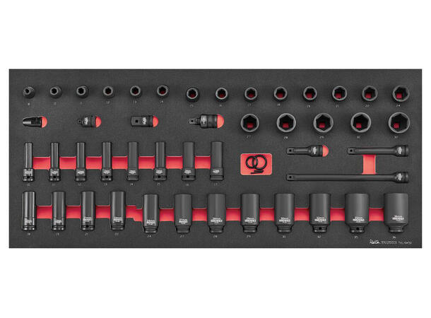 Tengtools TKW37R525FC – 525-dels PRO35™ Verktøysett – Rød Tralle