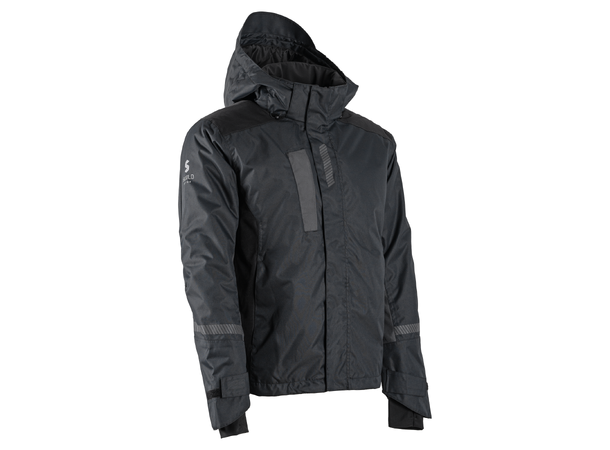 Bulldog Skjold Jakke, Svart/Grå Vanntett Og Pustende 