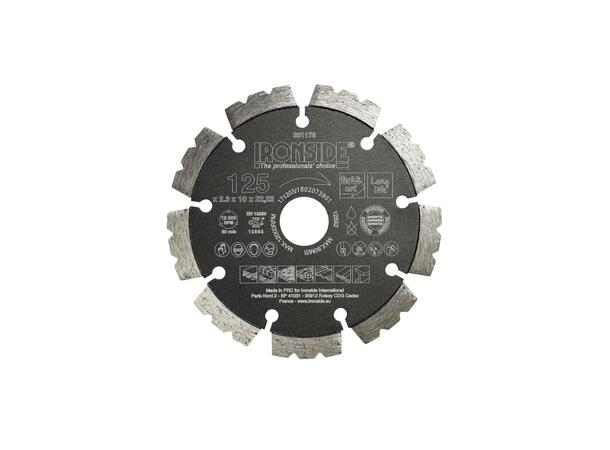 Diamantkappeskive 125mm Universal Ironside 125x2.3x22.2mm 201179 