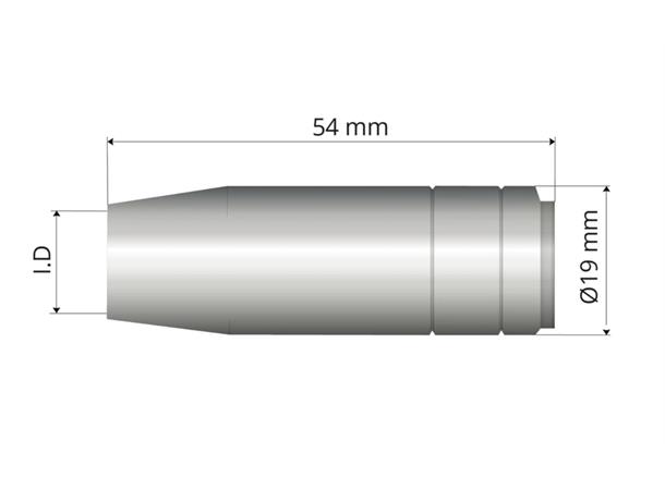 Mig Gassmunnstykke Ø12mm Lc140/150