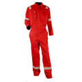 Bulldog Kjeledress, R&#248;d Med Knapper, Flammehemmende