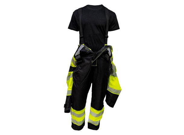 Bulldog SKJOLD Kjeledress, Gul/Svart Vattert,  Klasse 3, ISO20471 