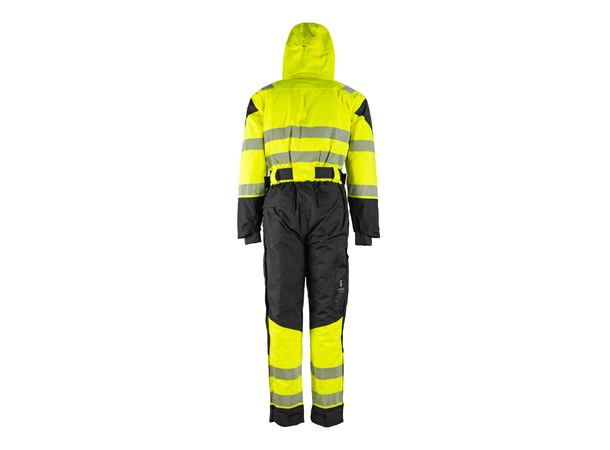 Bulldog SKJOLD Kjeledress, Gul/Svart Vattert,  Klasse 3, ISO20471 