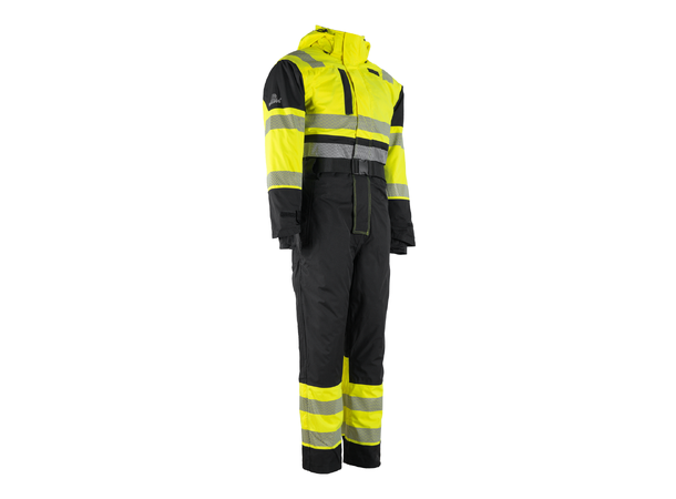 Bulldog SKJOLD Kjeledress, Gul/Svart Vattert,  Klasse 3, ISO20471 