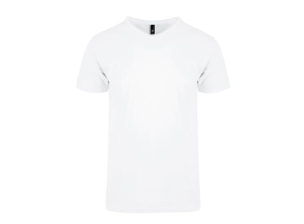 La Gomera Hvit Fashion t-shirt med v-hals til herre