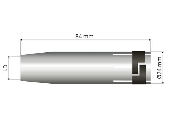 Mig Gassmunnstykke Ø16mm Lc360