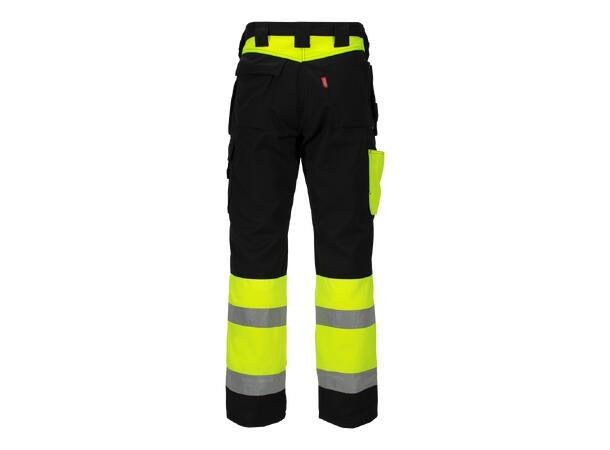 Synlig Plus Bukse Med Verktøylommer Strakofa, Synligjet Kl. 1, Sort/Gul 