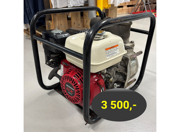 Vannpumpe 3" m/ Honda GX160 