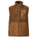 Fiberpels Vest Med Glidel&#229;s Str. 3XL N&#248;ttebrun