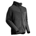 Fleece Hettegenser Med Glidel&#229;s, Str XL Svart