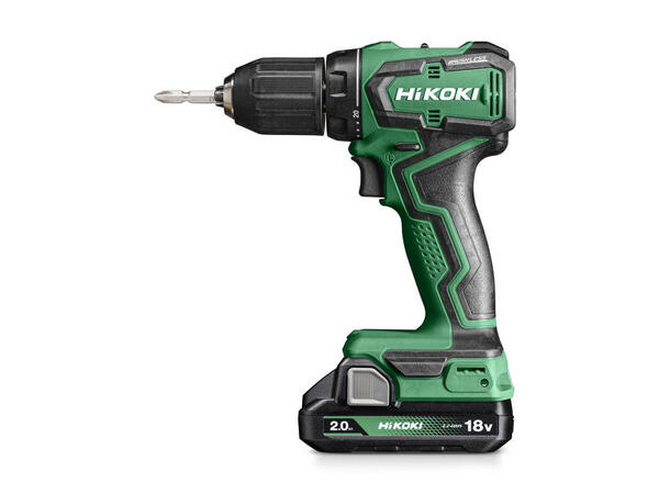 Hikoki Drill DS18DD M/2x2Ah Batteri 18V Børsteløs Hsc, 55Nm 