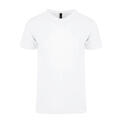 La Gomera Hvit Str S Fashion t-shirt med v-hals til herre