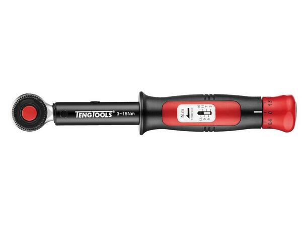 Momentnøkkel Plus 1/4" 3-15Nm Teng Tools Plus-Serie