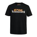 Stihl T-Skjorte Timbersports Sort, S Oransje Og Hvit Logo