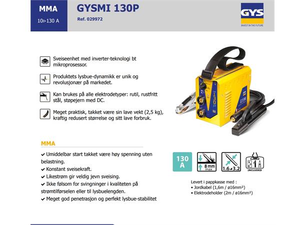 Vekselretter GYSMI 130 P Sveiseapparat GYS