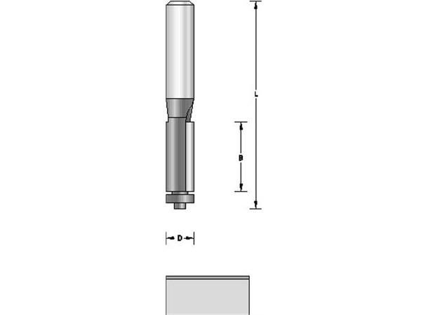 Kantfres 90Gr 16,0Mm M/Styrelag 2Sk Hikoki 8Mm Tange Hardmetal 2 Skjær