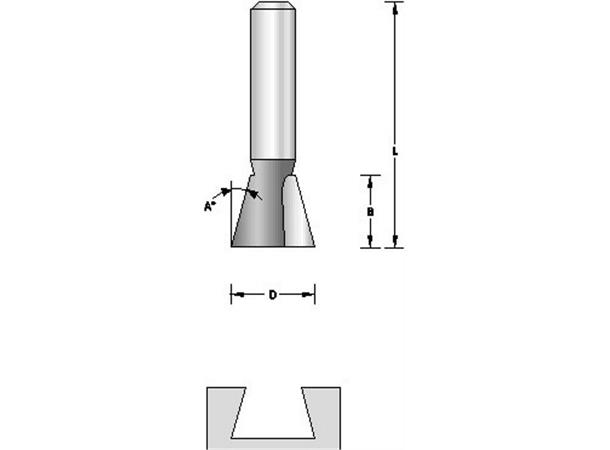 Senk/Gradfres 104Gr 12,7Mm Hikoki 8Mm Tange Hardmetall