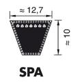 Optibelt Kilerem SPA1207 Smalkilerem 12 x 10 Red power
