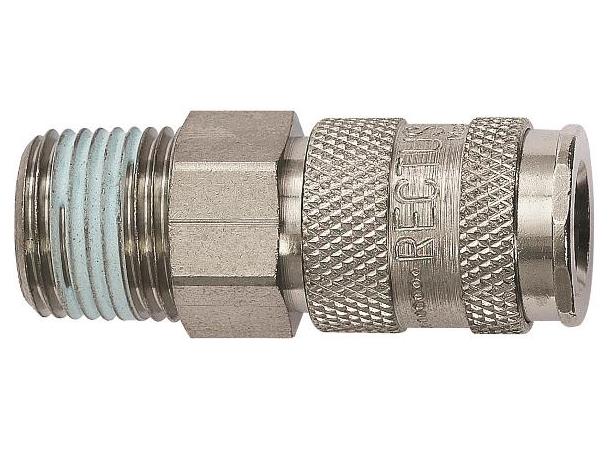 Kupling 3/8" Kombi Utvendig Gjenger Mft Norsk/Euro Standard