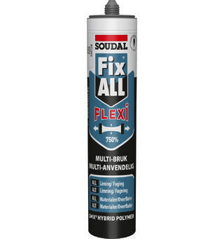 Soudal Fix All Flexi Brun 290 ml Hybridpolymer Tetningsmasse