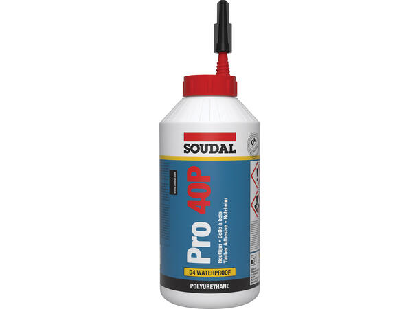 Soudal Pro 40P PU Trelim 750g Vannbestandig Flytende PU Trelim