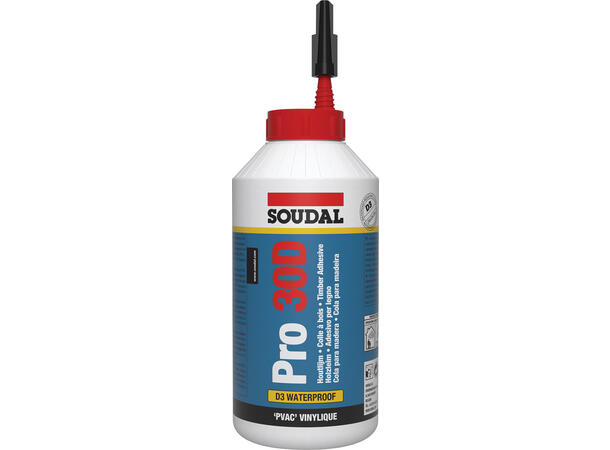 Soudal Trelim Pro 30D Hvit 750g Vannbestandig Trelim