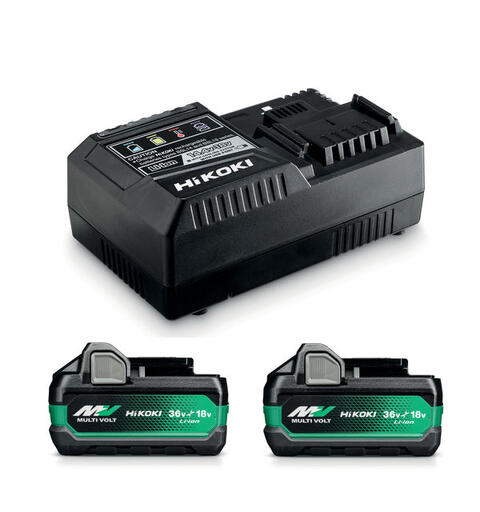 Hikoki Batteripakke 18/36V Multivolt 2 x Batteri 18V (5,0Ah) / 36V (2,5Ah)