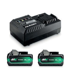 Hikoki Batteripakke 18/36V Multivolt 2 x Batteri 18V (5,0Ah) / 36V (2,5Ah)