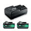 Hikoki Batteripakke 18/36V Multivolt 2 x Batteri 18V (5,0Ah) / 36V (2,5Ah)