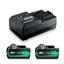 Hikoki Batteripakke Mv Batterier+Lader Hikoki 2Xbsl36A18 + Uc18Ysl3 Mv