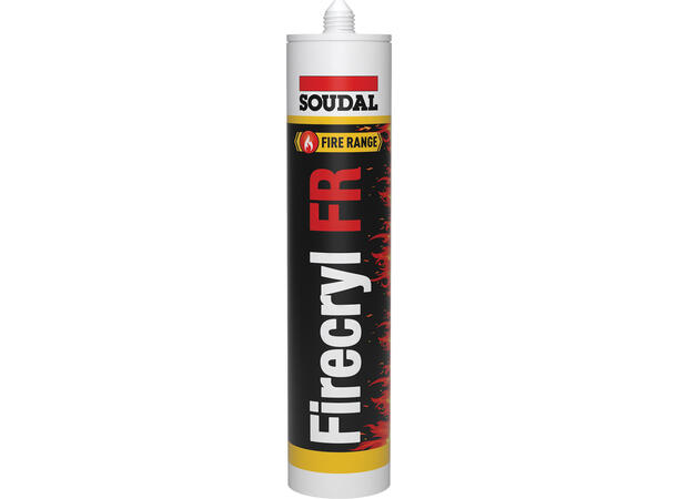 Soudal Firecryl Fr Hvit 310 ml Brannhemmende Fugemasse